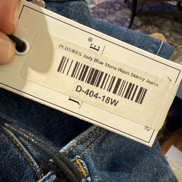 Judy Blue Plus Size 18W Med. Blue Skinny Fit High Waist Stretch Denim Jeans New - Picture 11 of 13